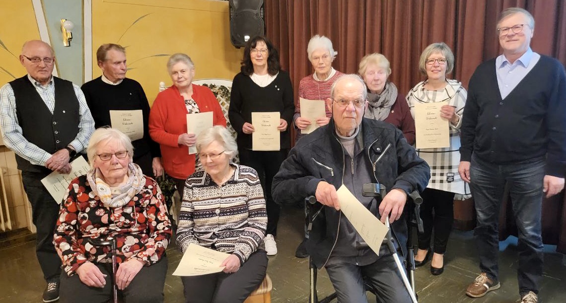 Ehrung Mitglieder 2022