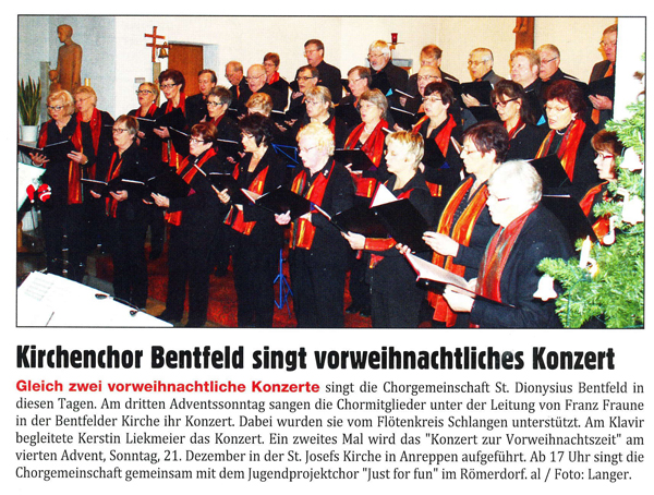 Vorweihnachtliches Konzert 2014
