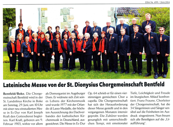 Lateinische Messe von Karl Kraft in Boke